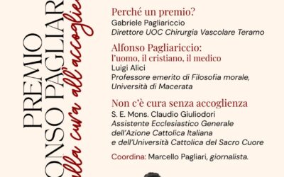 Premio Alfonso Pagliariccio, dalla cura all’accoglienza – sabato 7 febbraio 2026 ore 17,00