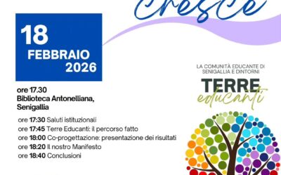 Un manifesto per la comunità educante che cresce – Mercoledì 18 febbraio alle ore 17.30, presso la Biblioteca Antonelliana di Senigallia