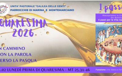 Camminare con la Parola in Quaresima – Lunedì prima settimana di Quaresima