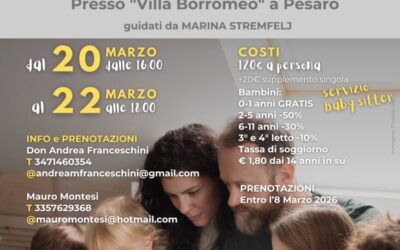 Esercizi Spirituali per le famiglie – Villa Borromeo, Pesaro, 20-22 marzo 2026