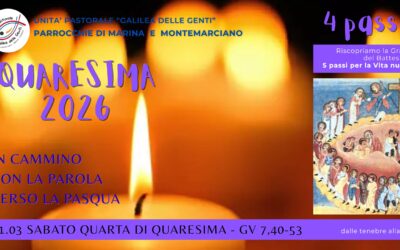 Camminare con la Parola in Quaresima – Sabato quarta settimana di Quaresima