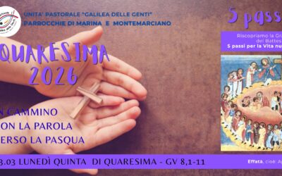 Camminare con la Parola in Quaresima – Lunedì quinta settimana di Quaresima