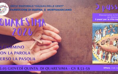Camminare con la Parola in Quaresima – Giovedì quinta settimana di Quaresima