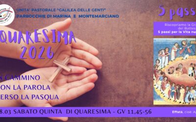Camminare con la Parola in Quaresima – Sabato quinta settimana di Quaresima