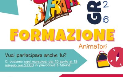 Grest 2006, corso di formazione per animatori, ogni mercoledì sera dal 15 aprile alle 21,00 in parrocchia a Marina
