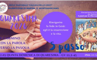 In cammino con la Parola verso la Pasqua – quinta domenica di Quaresima
