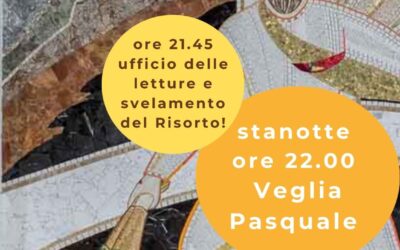 Veglia Pasquale, Parrocchia di Marina ore 22,00