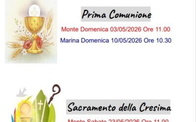 Prima Comunione e Cresima nelle parrocchie