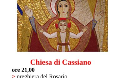 Chiusura del Mese Mariano – domenica 31 maggio alle ore 21 a Cassiano