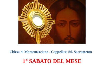 Adorazione Eucaristica notturna – Sabato 1° agosto ore 20,00 – Chiesa di Montemarciano