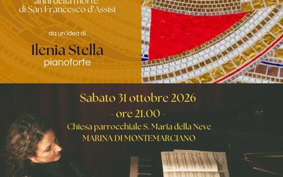 Sabato 31 ottobre alle 21.00 in chiesa a Marina” concerto Il Cantico della Musica” suite musicale per gli ottocento anni della morte di san Francesco