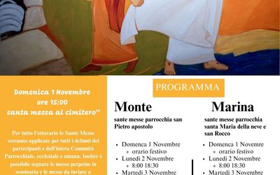 Avvisi domenica 1° novembre